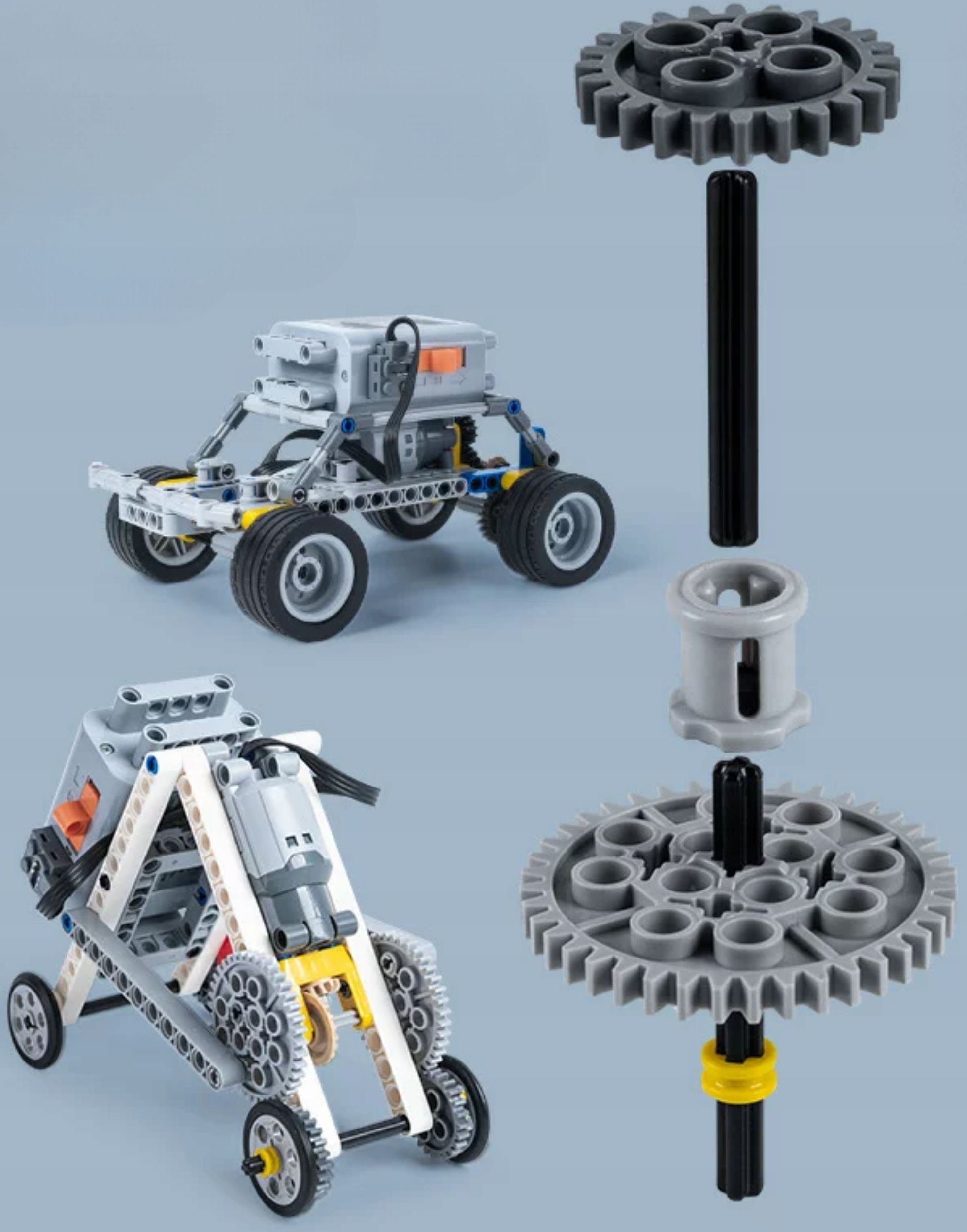 Klocki konstrukcyjne do robotyki 596 elementów RegMag