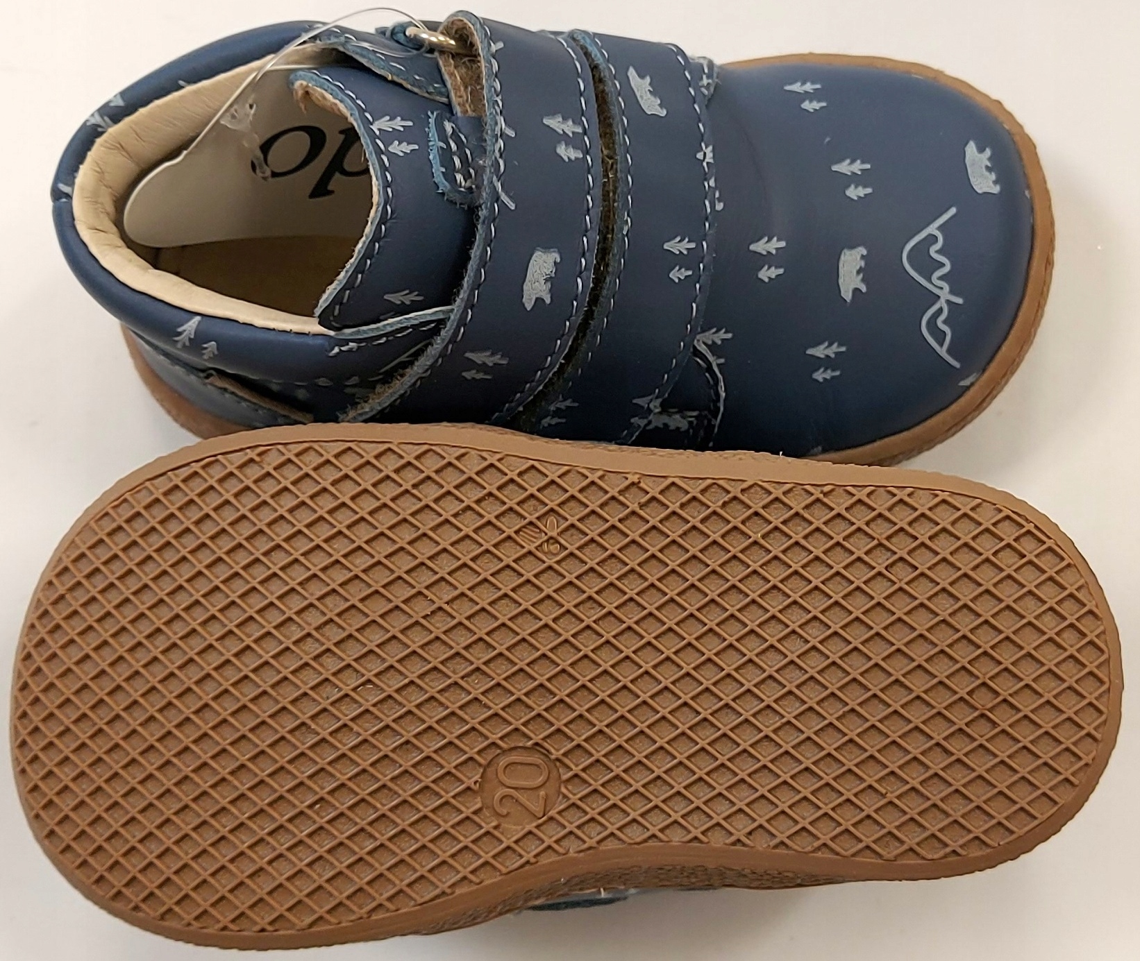 PÓŁBUTY PÓŁWYSOKIE ELASTYCZNE MIĘKKIE NIEBIESKI RZEPY MIDO R 25 W 15,80 CM Płeć chłopcy