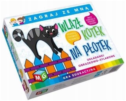 Gra Wlazł kotek na płotek Edukacyjna GRA dla Dzieci ROZWOJOWA Zabawa SUPER