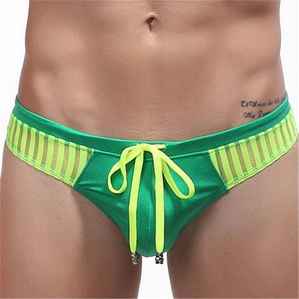 Pánské neonové tanga plavky s Tanga velikost S