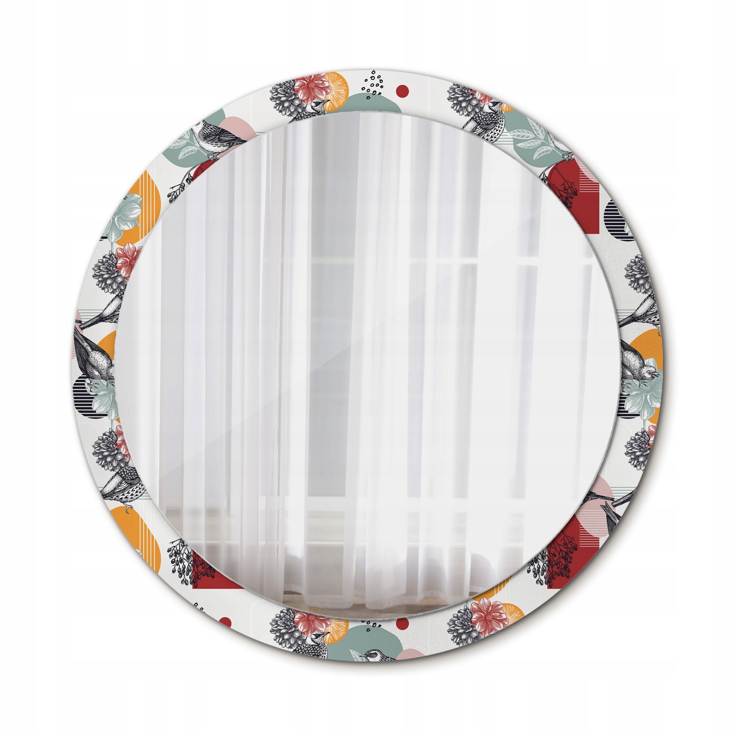 Moderní Zrcadlo Kolo Patky vintage 100 cm