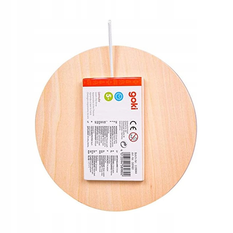 Drewno Zegarek Czerwony Edukacyjny Goki Płeć chłopcy dziewczynki