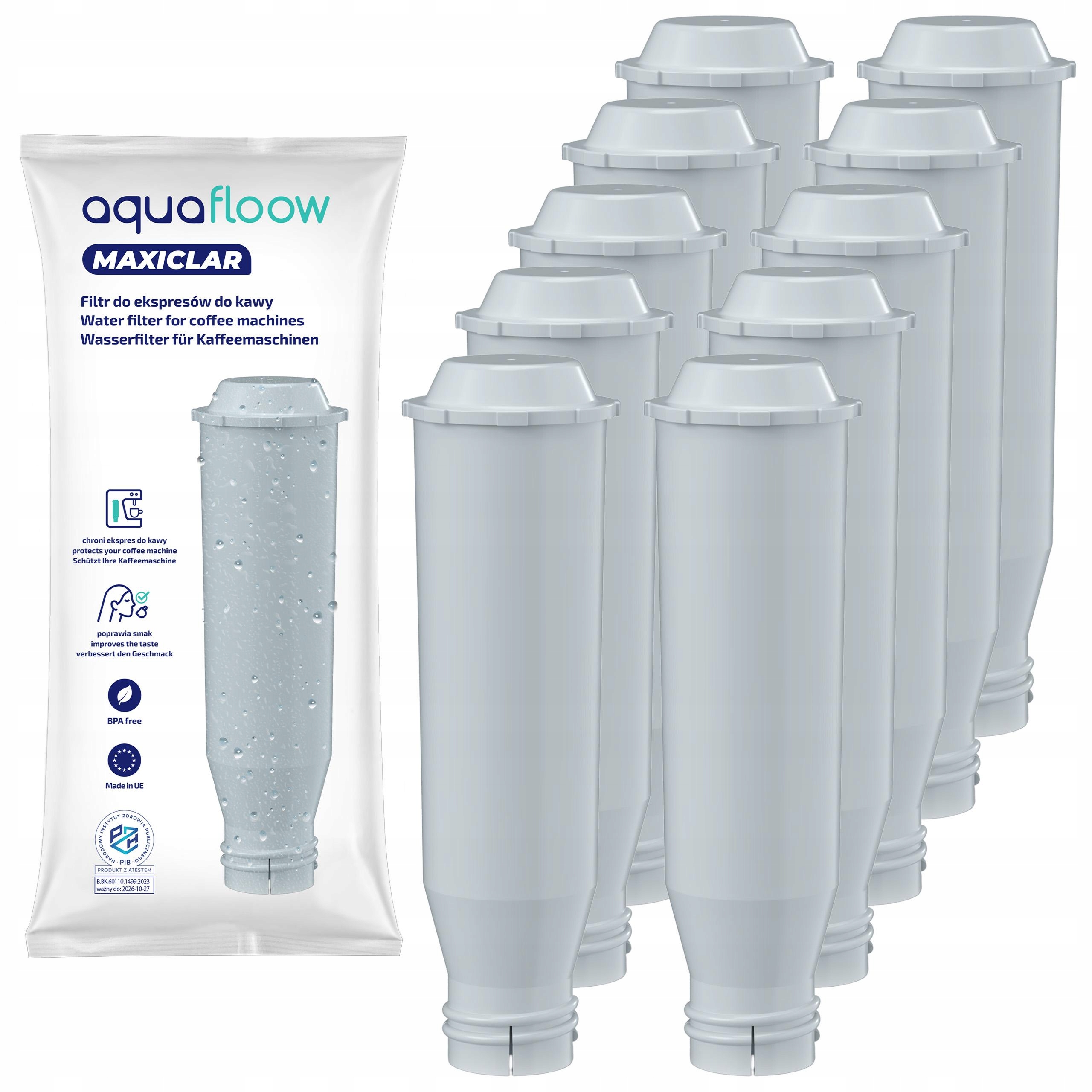 10x filtr wody AquaFloow Maxiclar do ekspresu Krups Nivona zamiennik 10x