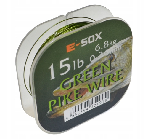 Przypon stalowy Drennan Green Pike Wire wytrzymałość 12,70 kg