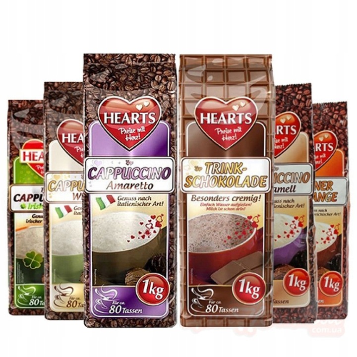 Levně Sada Káva Hearts Cappuccino, 6 příchutí