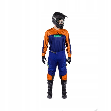 STRÓJ OFFROADOWY BLUZA I SPODNIE LEATT RIDE KIT MOTO 3.5 ORANGE
