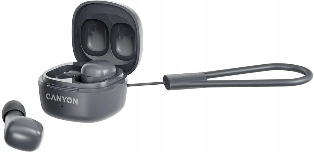 CANYON Słuchawki dokanałowe OnGo 4 Mini TWS Szare — 7