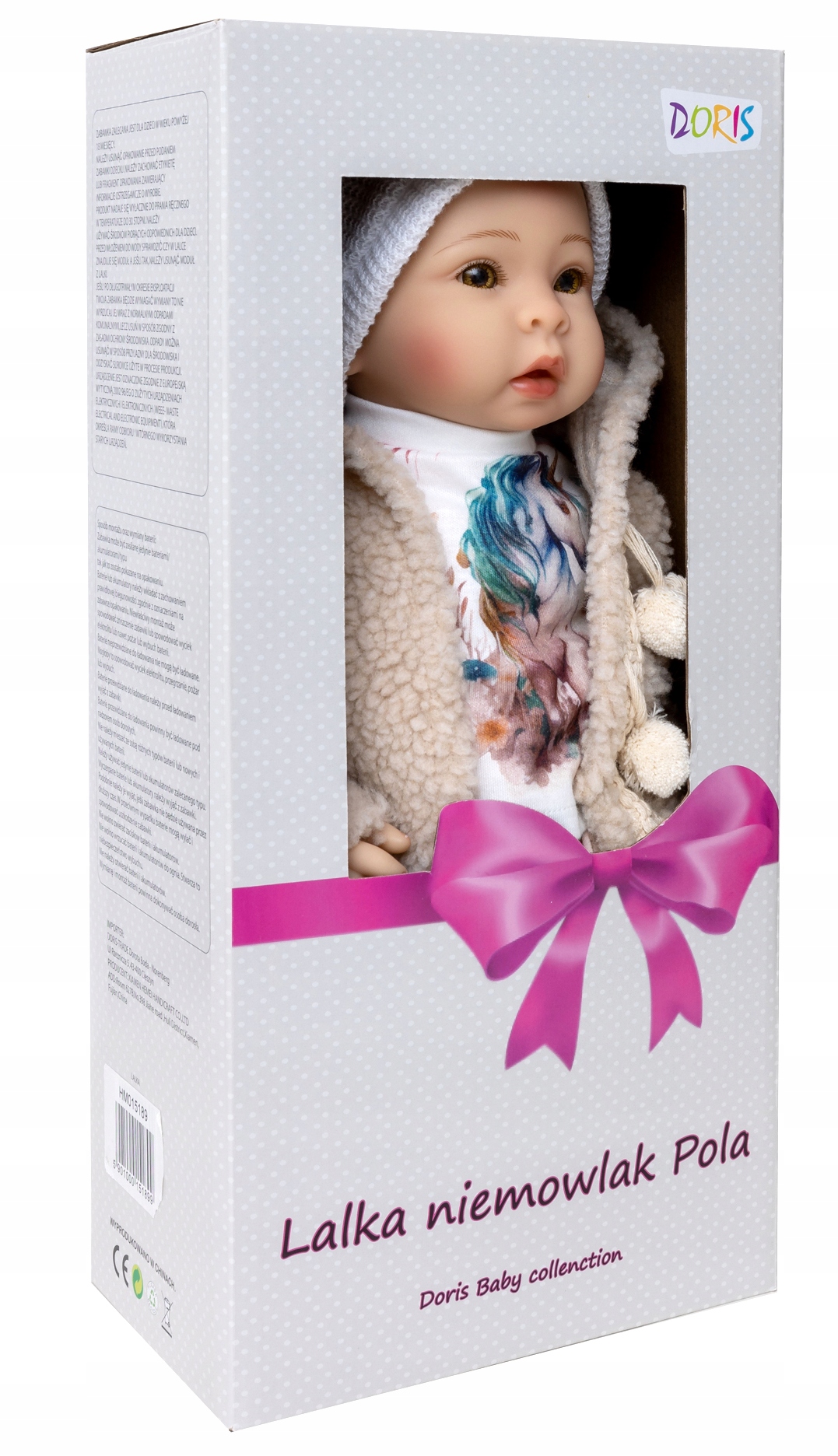 LALKA BOBAS niemowlak + SMOCZEK pachnąca interaktywna dźwięki śpiewa mówi EAN (GTIN) 5904161364986