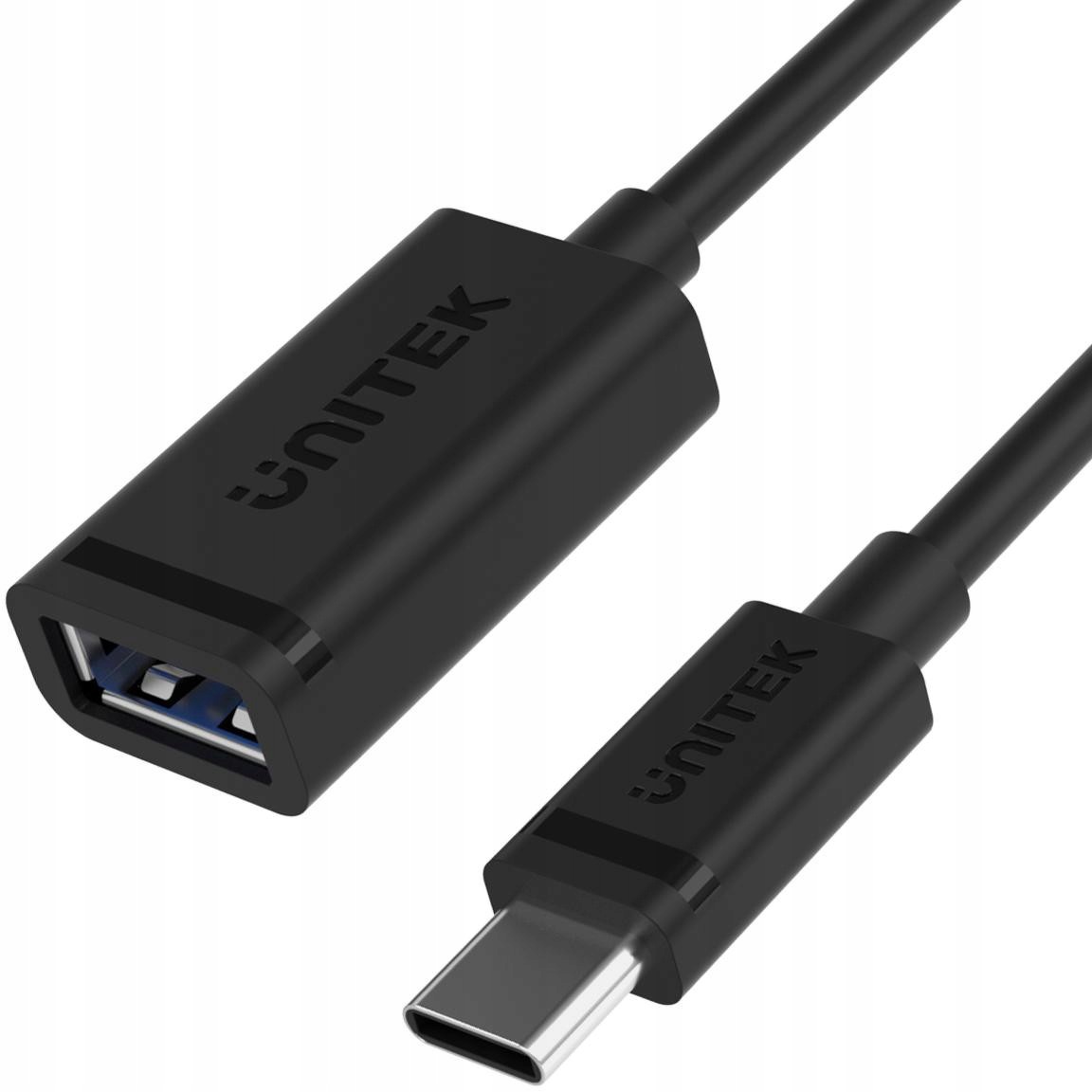 Adapter Unitek C476BK-1M Usb-c (M) do Usb-a (f) 10Gbps 60W