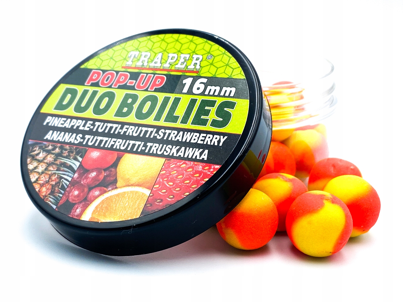 Kulki Traper Duo Color Pop-Up 16mm 40g Ananas/Tutti Frutti/Truskawka