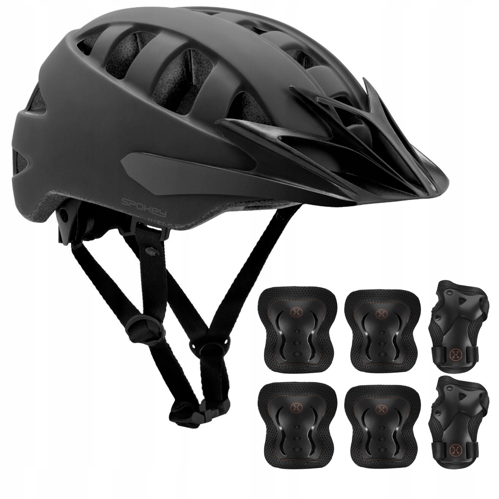 Regulovatelná přilba na kolečkové brusle Koloběžku Out-mold 58-61 cm chrániče XL