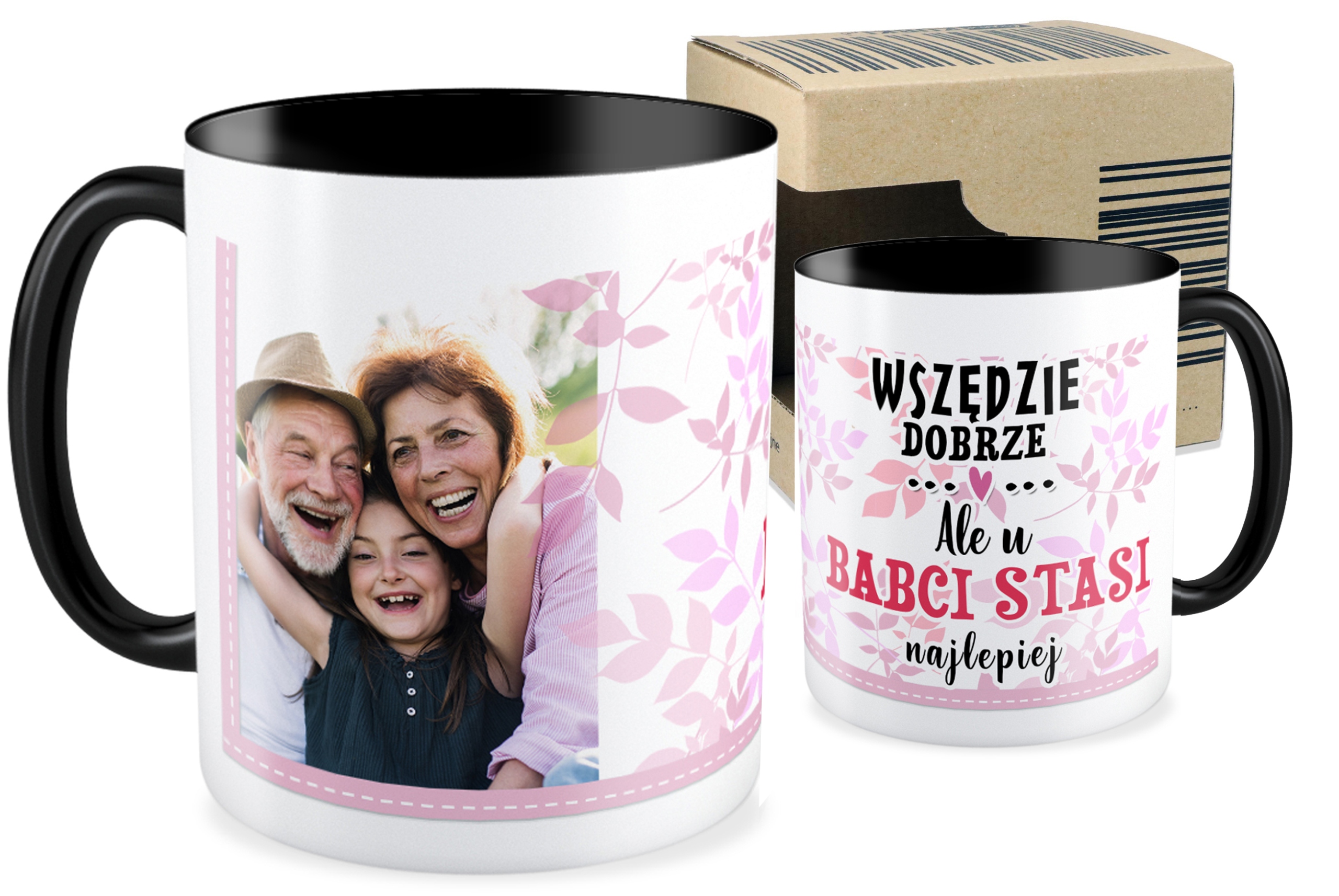 

Foto Kubek czarny Dzień Babci Dla Dziadka + Imię