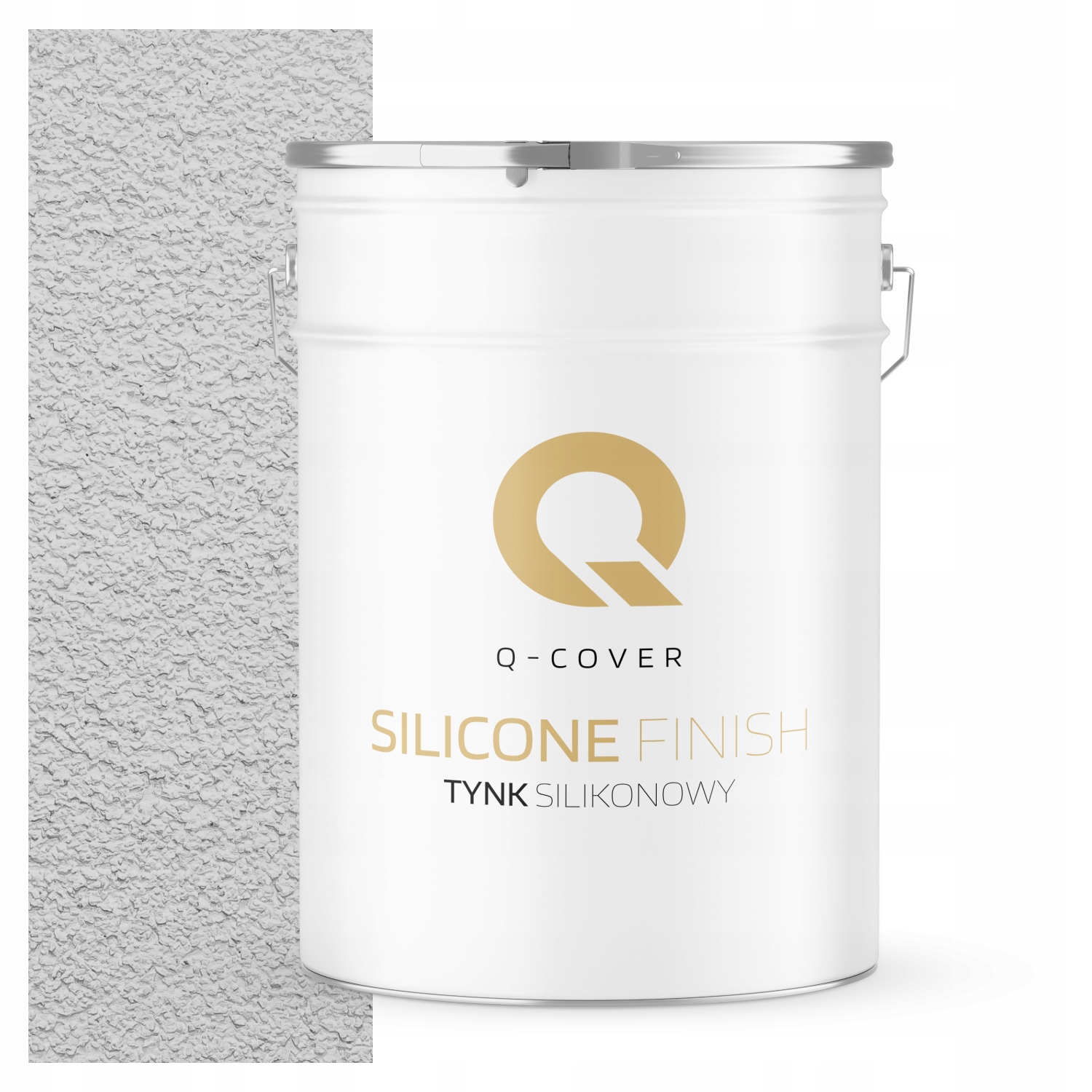 Silikonová Fasádní Omítka Bílá Šedá F251 Beránek 25 Kg Granulace 2.0 mm