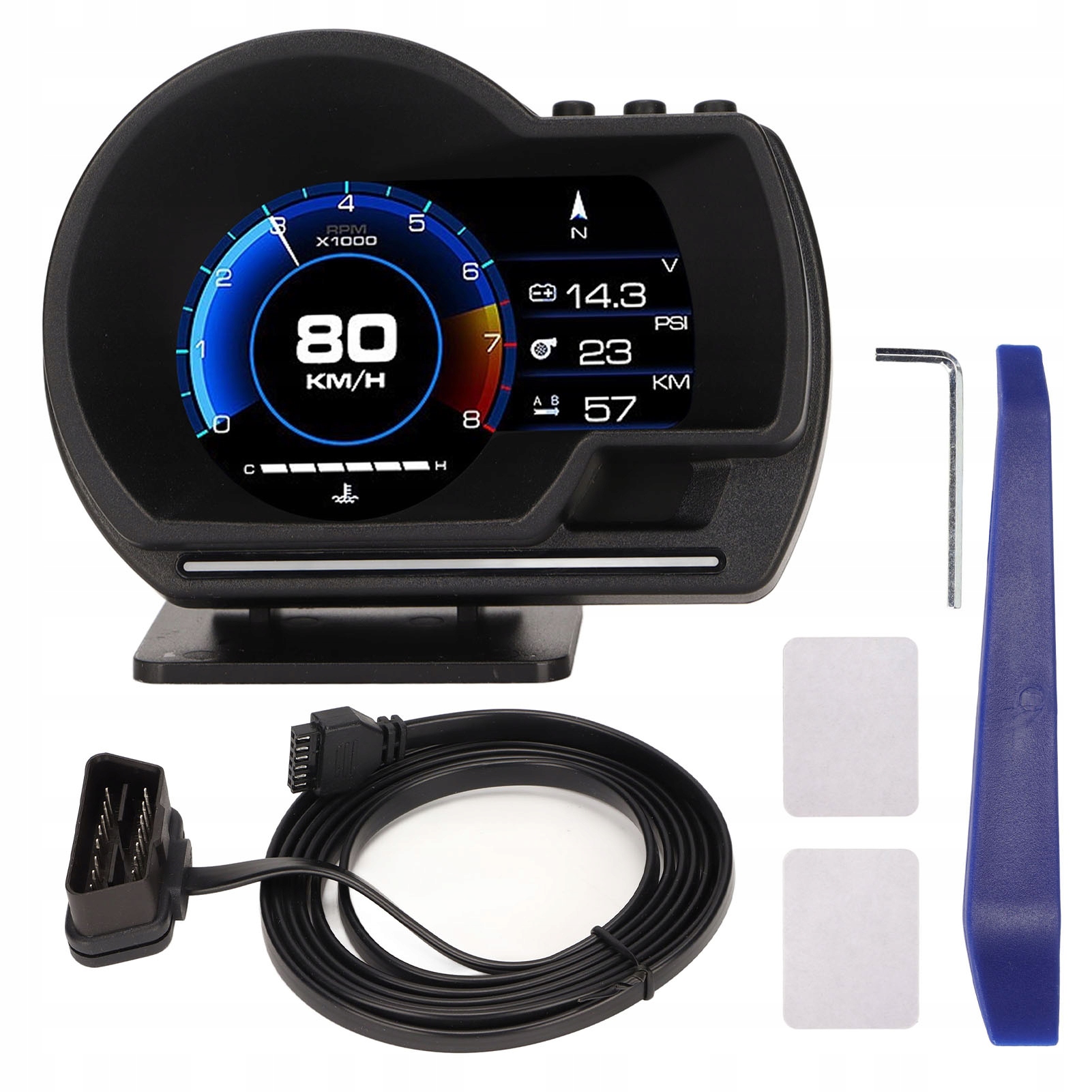 OBD2 Gps Inteligentný Displej Priehľadný Automobilový Hud