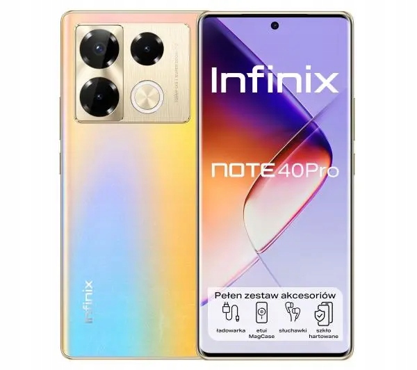 Smartfon Infinix Note 40 Pro 12/256GB 120Hz 108Mpix Titan Gold Złoty
