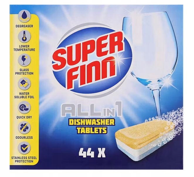 

Tabletki do zmywarki Superfinn All-in-1 lemon 44sz