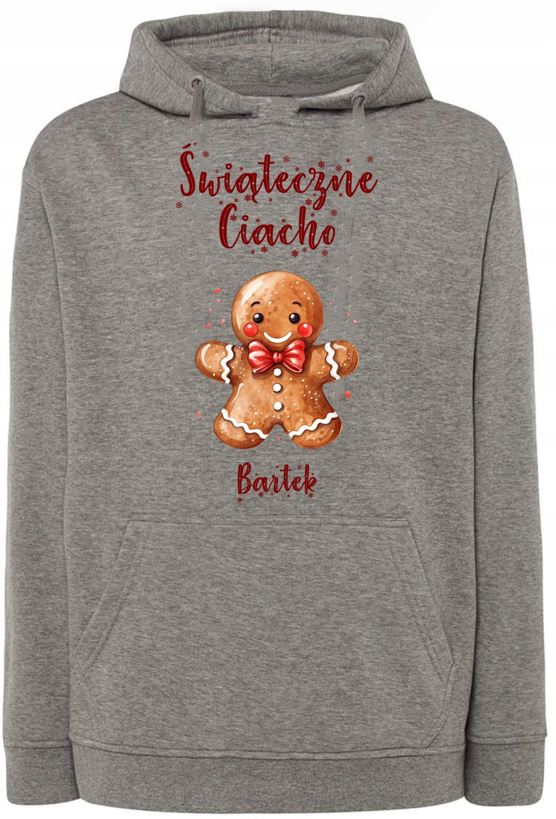 Mikina s kapucí vánoční Dárek vánoční dort jméno XXL