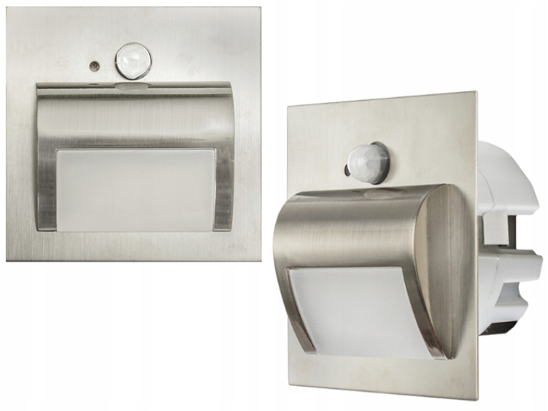 Lampička pro osvětlení schodišťových stupňů s pohybovým senzorem soumraku