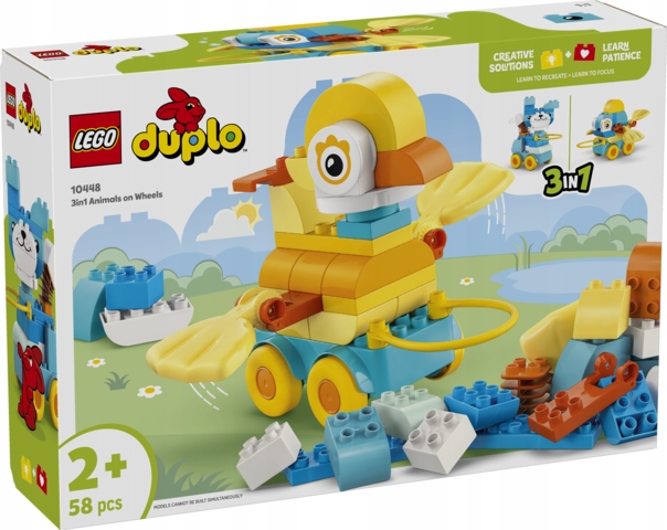 stavebnice Lego Duplo 10448 3v1 Zvířátka na kolečkách