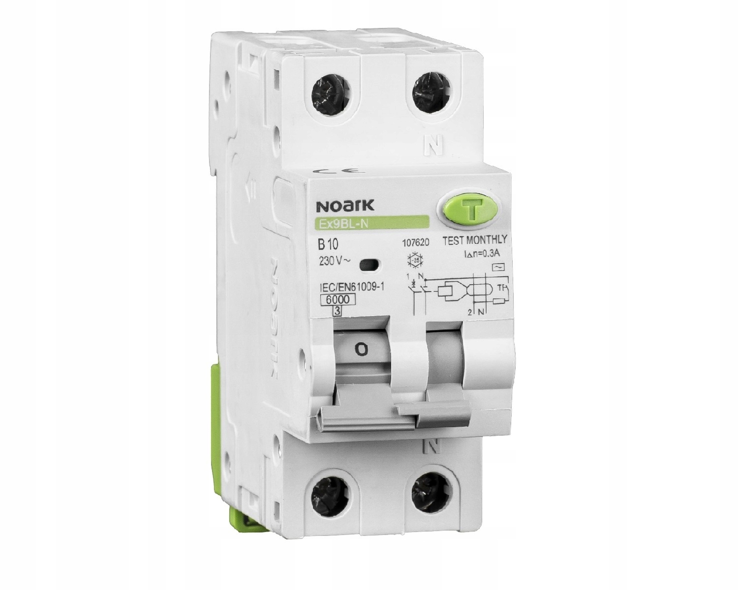 Wyłącznik różnicowo-nadprądowy 2P B20A (6243) 107623 Noark