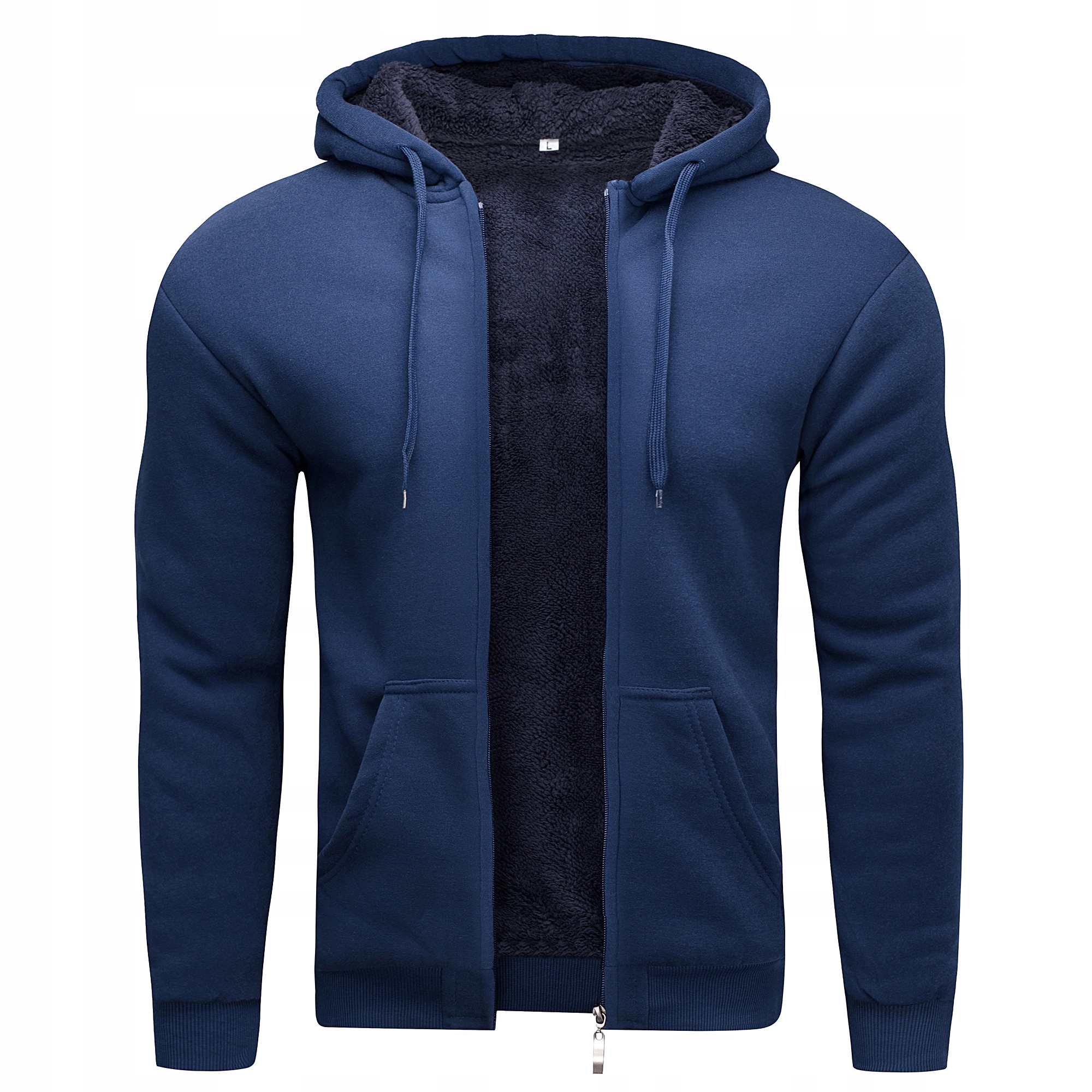 R2305 vel 7XL Silná Pánská Zateplená Mikina S Kapucí Kožešina Premium