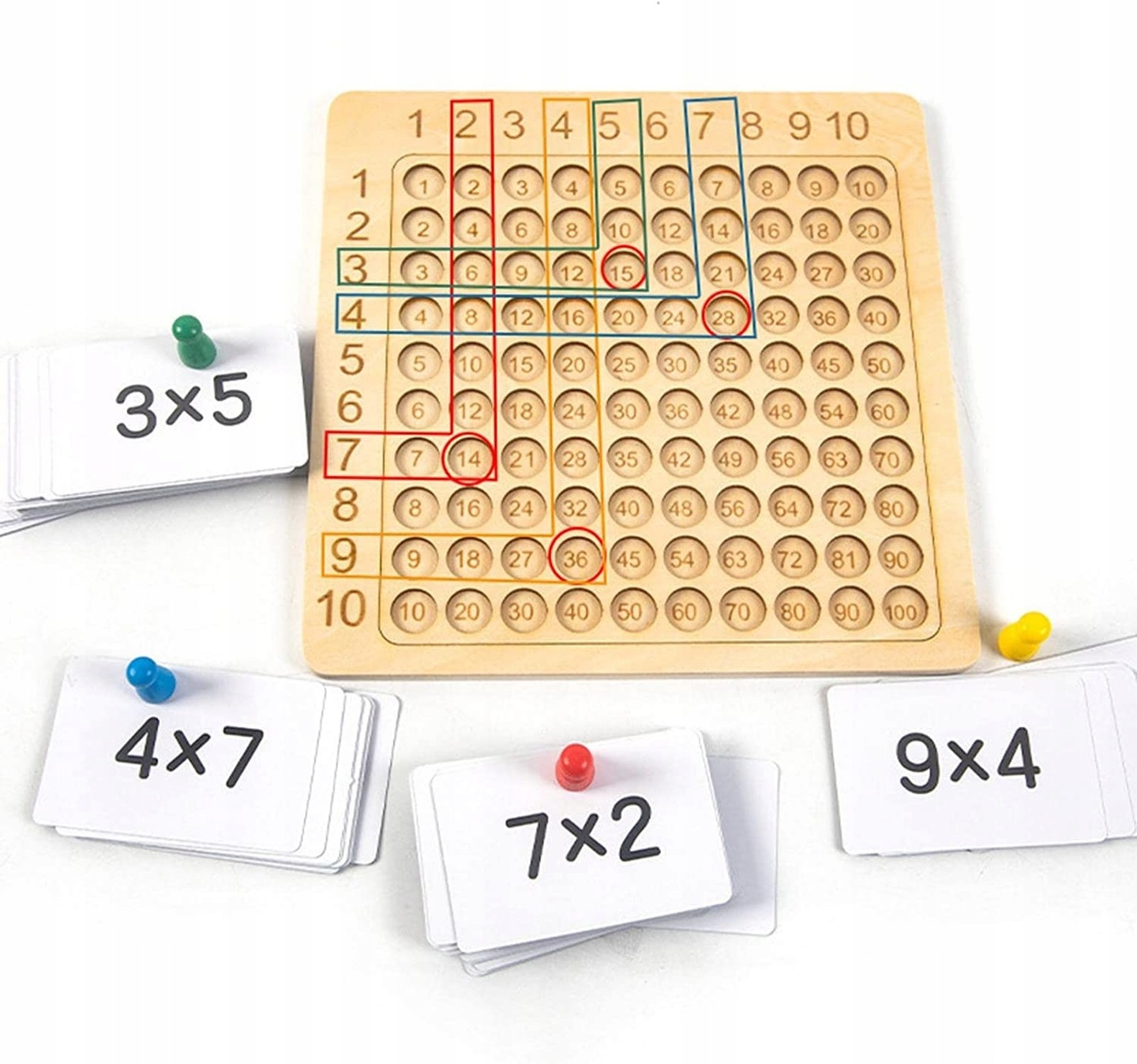 Tabliczka Mnożenia Planszowa Gra Logiczna Marka bez marki