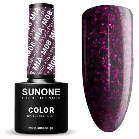 Sunone Lakier Hybrydowy UV/LED M08 - Mia 5 ml