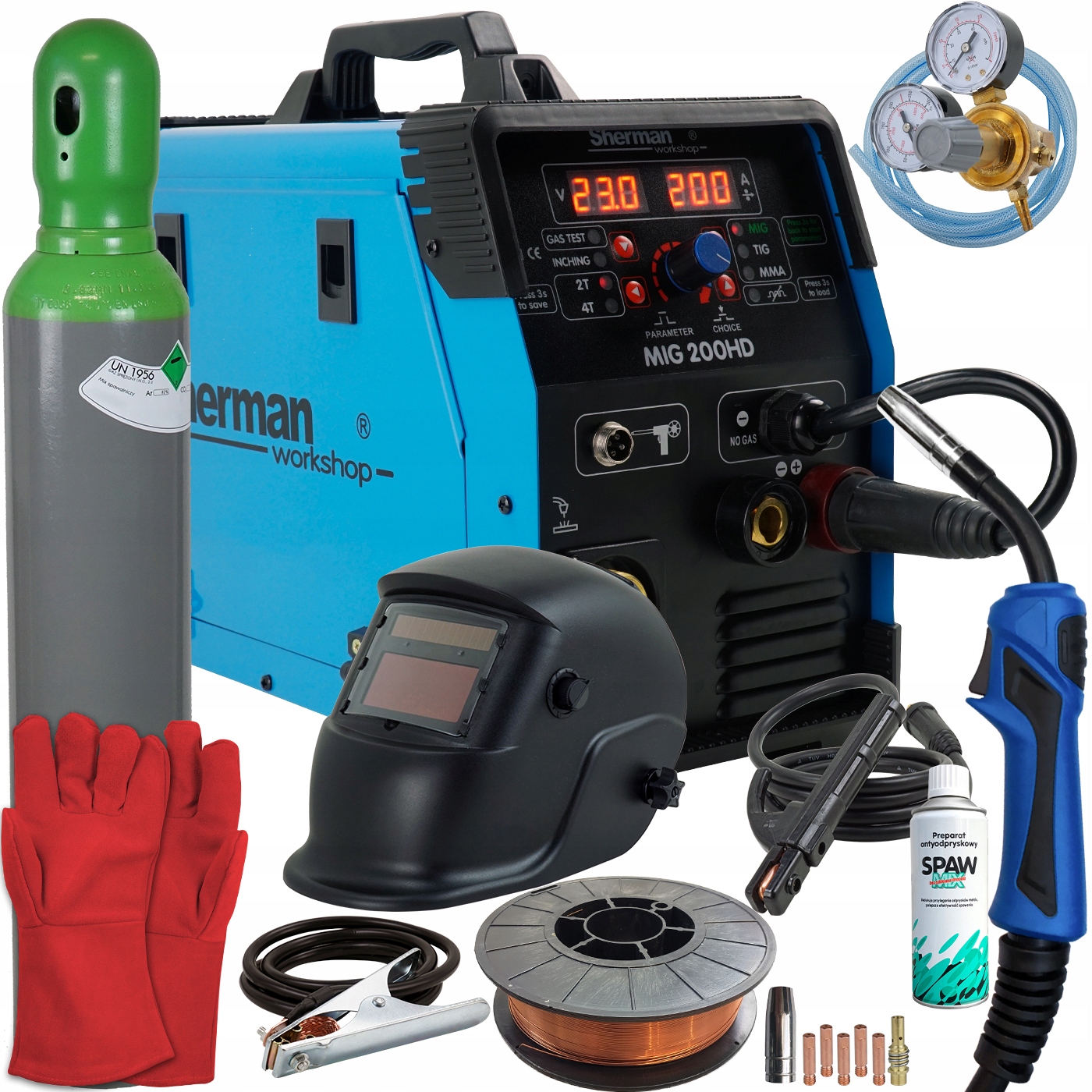 Сварочный аппарат MIGOMAT MIG MAG MMA TIG SHERMAN SYNERGIA