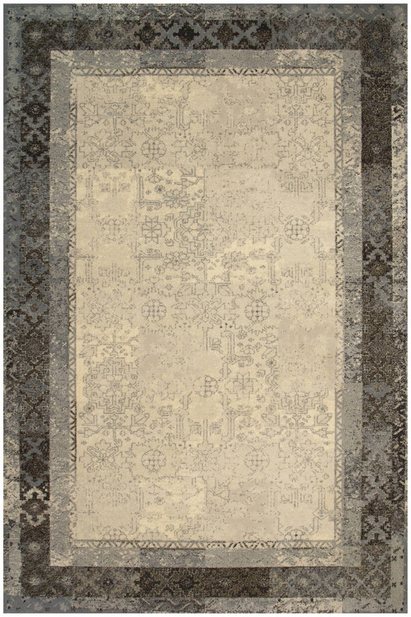 240x340 cm Wełniany Dywan Ornamentowy Niebieski Dywilan