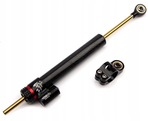 Univerzálny motocyklový tlmič otáčania 24 stupňov, čierny (dlhý)