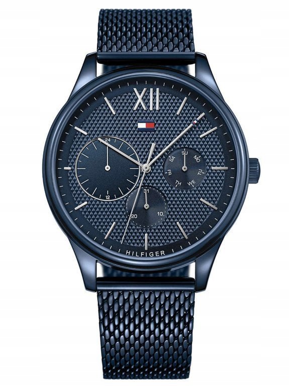Zegarek Męski Tommy Hilfiger 1791421 Niebieski 50M Box Na Dzień Chłopaka