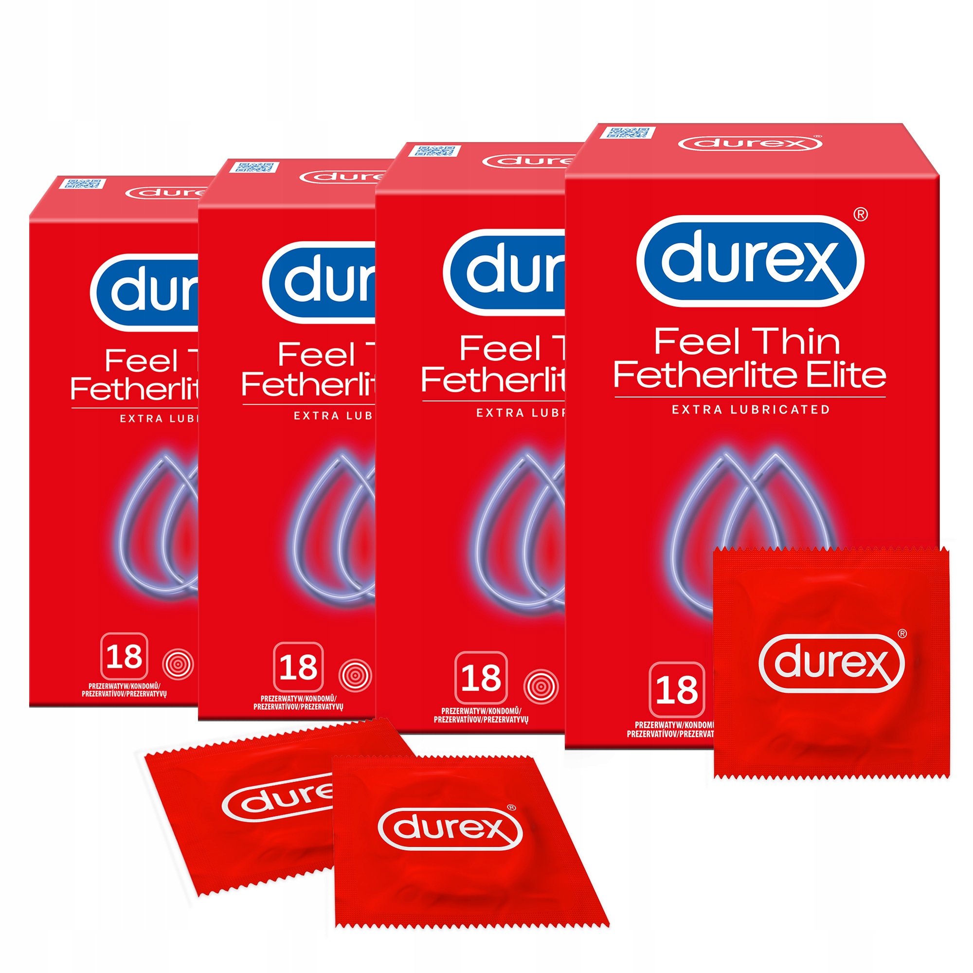 

Durex prezerwatywy Fetherlite Elite 72 szt Zestaw