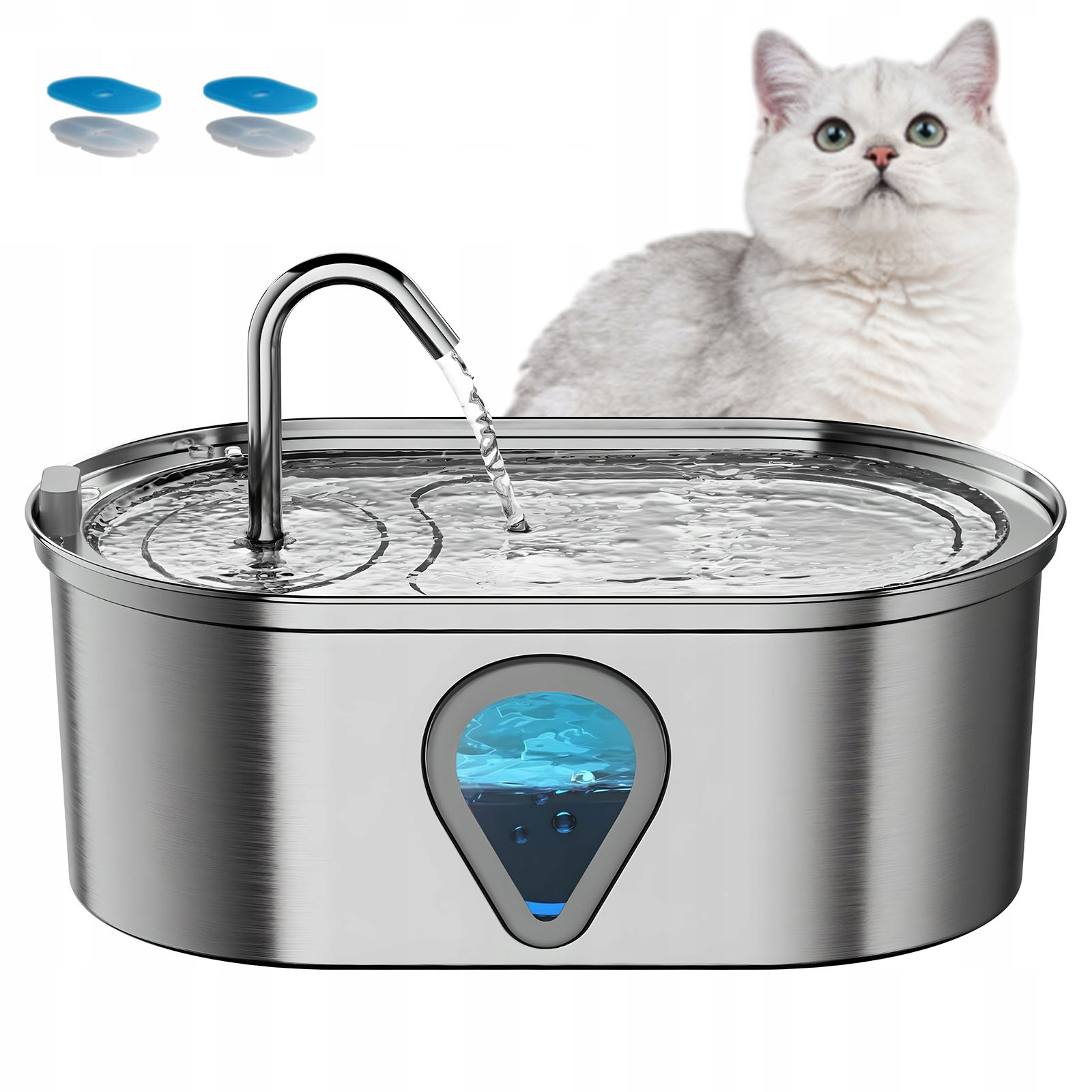 Levně Napáječka Pro Kočky Psa Fontána Napáječka Automatická Miska Tichý Filtr 3500 ml