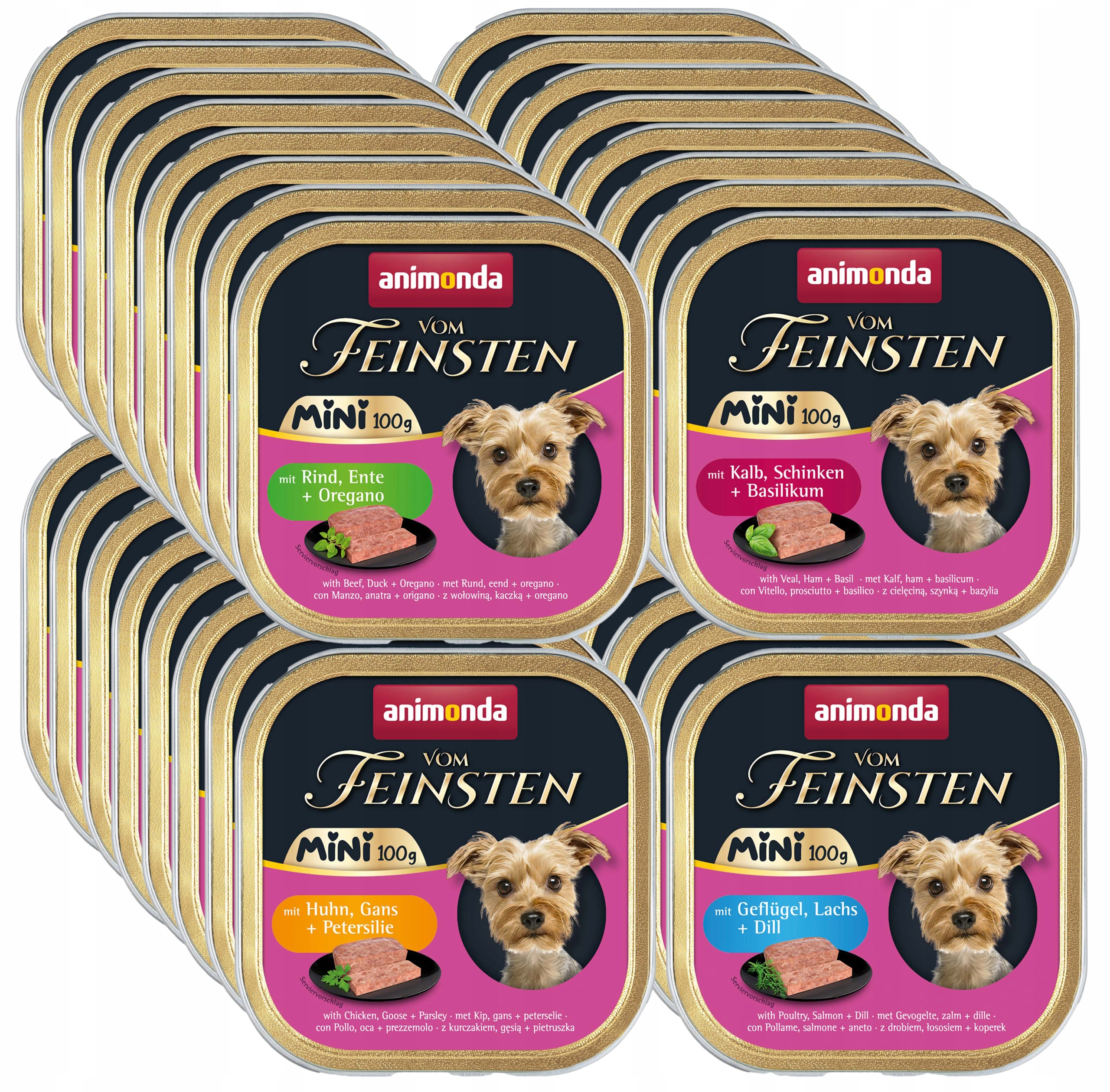 Animonda Pies vom Feinsten Adult Mini šála 32x100g mix chutí!