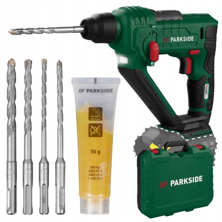 Akumulátorová vrtačka s příklepem Příklepové Kladivo 20V 1J Sds Plus Kufr