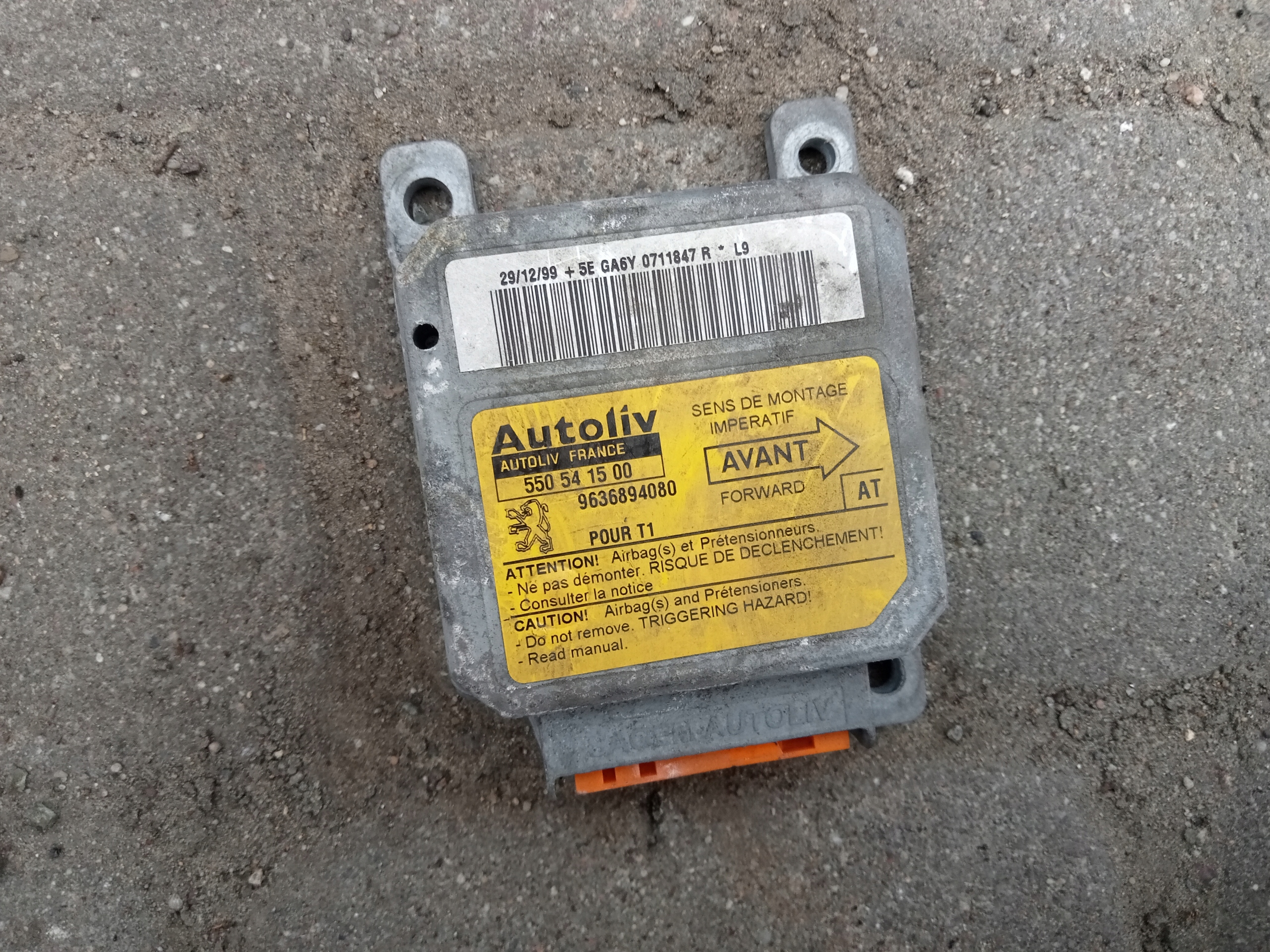 SENSOR AIRBAG PEUGEOT/CITROEN 550541500