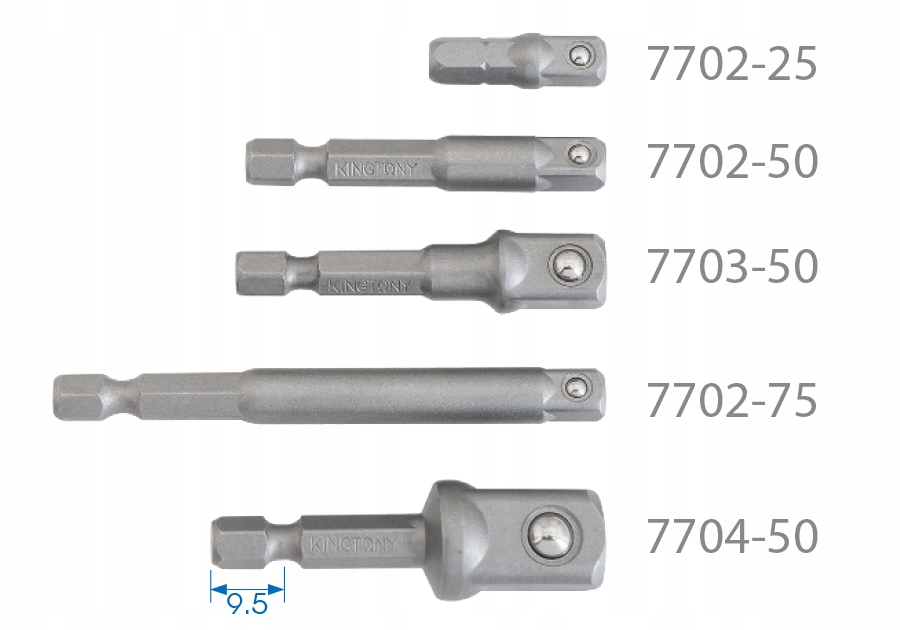 Adapter do nasadek 1/4'' L=50 KINGTONY Marka King Tony