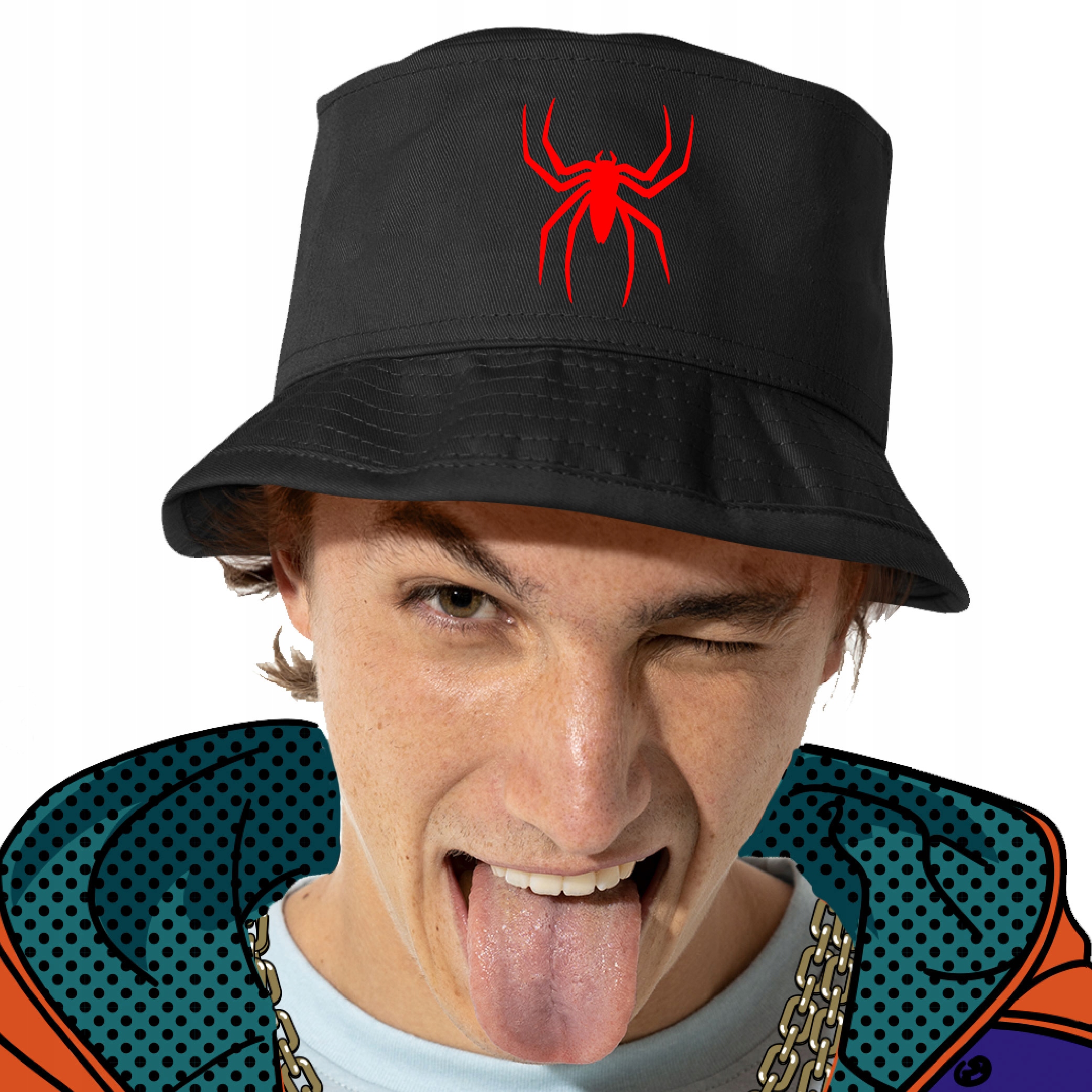 

Kapelusz Rybacki Spiderman Pająk Marvel Bucket Hat