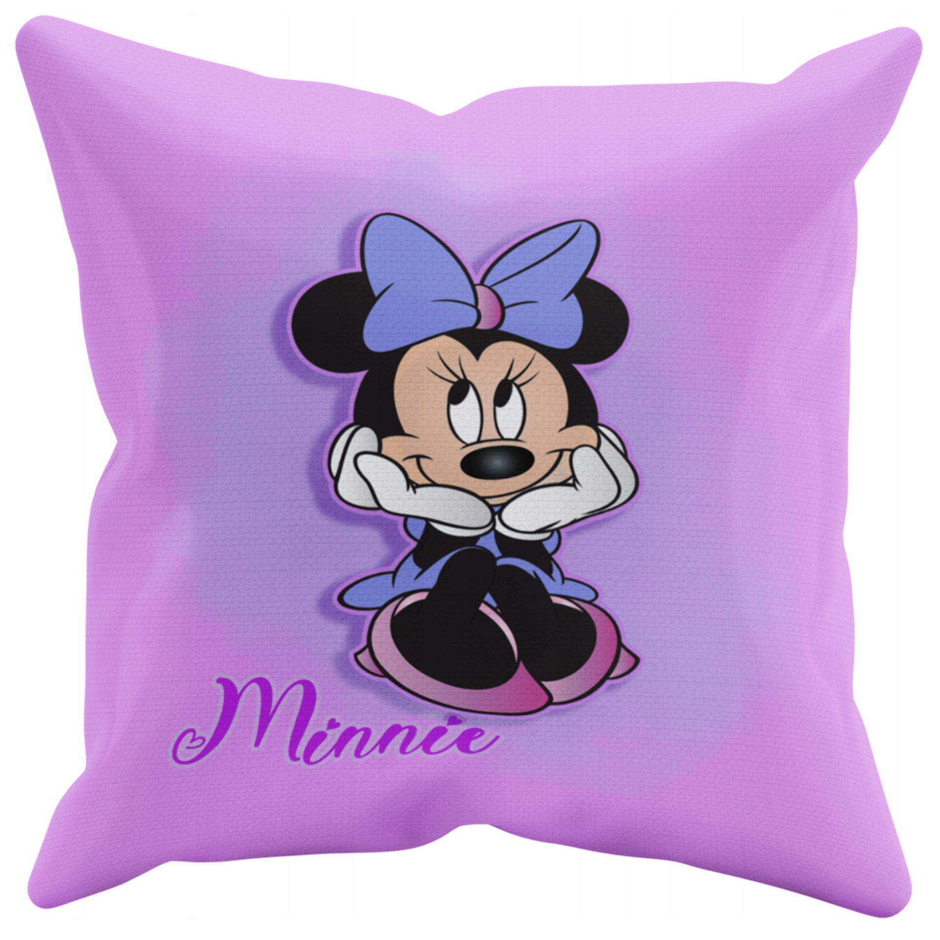 POSZEWKA NA PODUSZKĘ JAŚKA DO PRZEDSZKOLA MYSZKA MINNIE + IMIĘ GRATIS Kolor dominujący odcienie różu