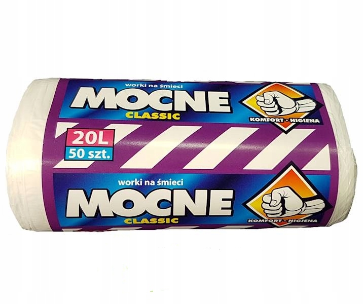 

Worki na śmieci Hd 20l A50 białe Mocne