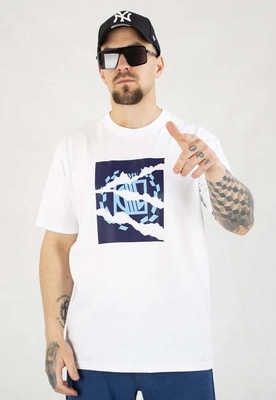 Tričko Diil Cut Paper bílo-modré