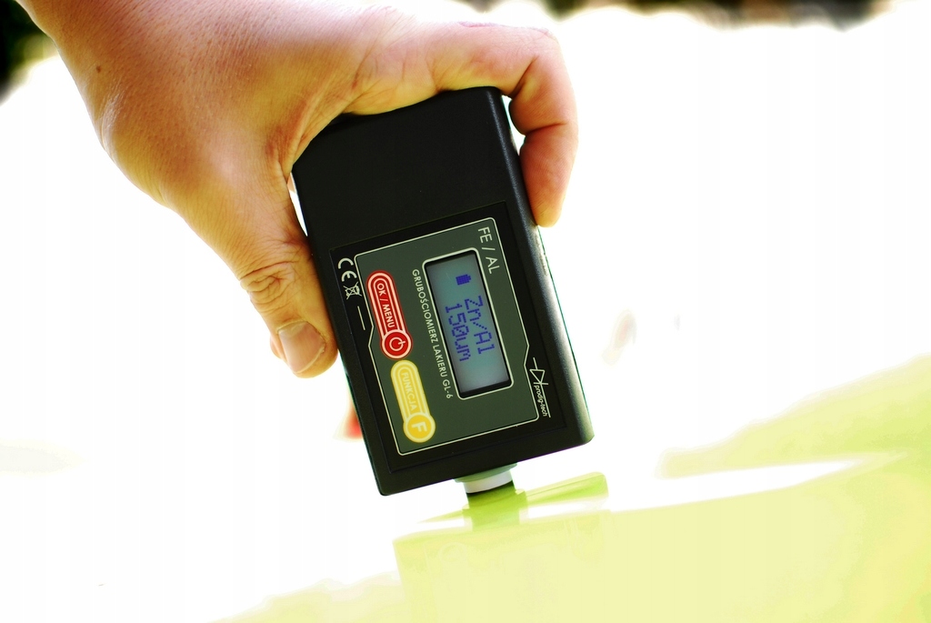 MIERNIK TESTER grubości lakieru GL-6 CZUJNIK Model GL-6