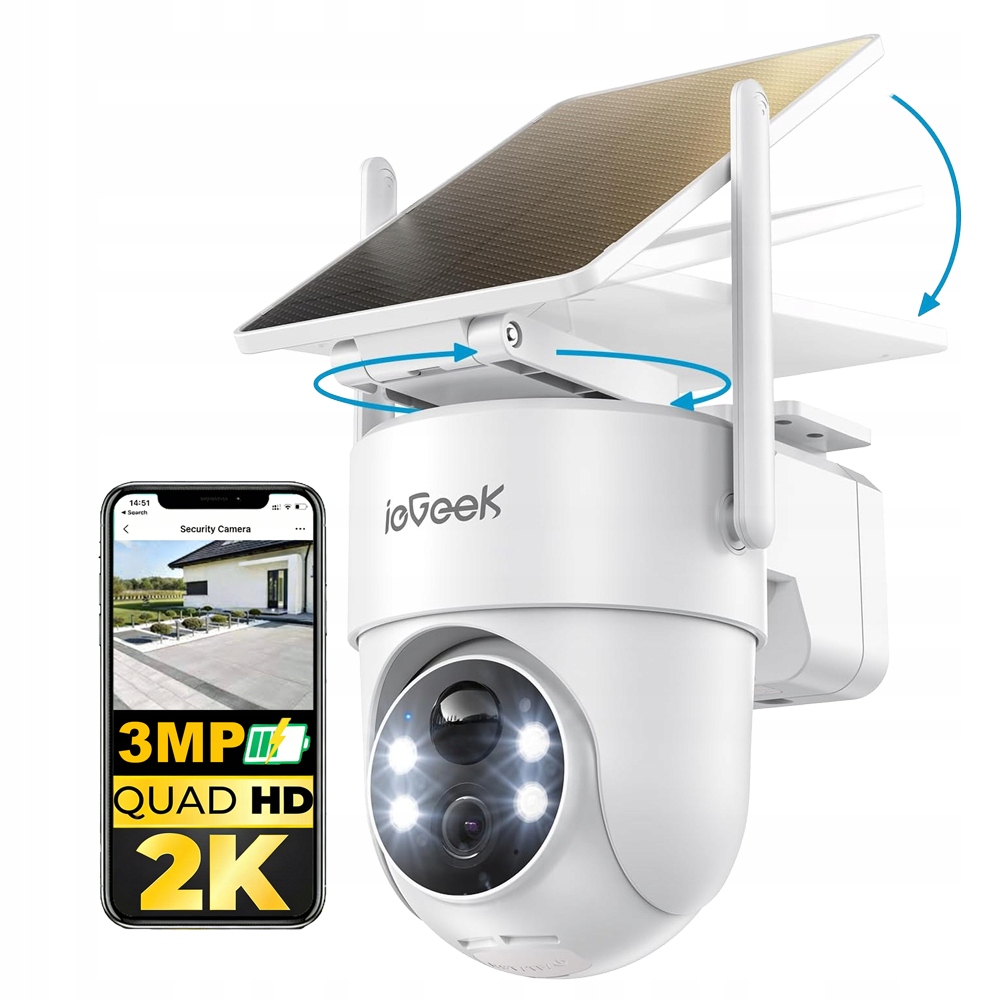 Bezpečnostní bezdrátová venkovní kamera s barevným nočním viděním