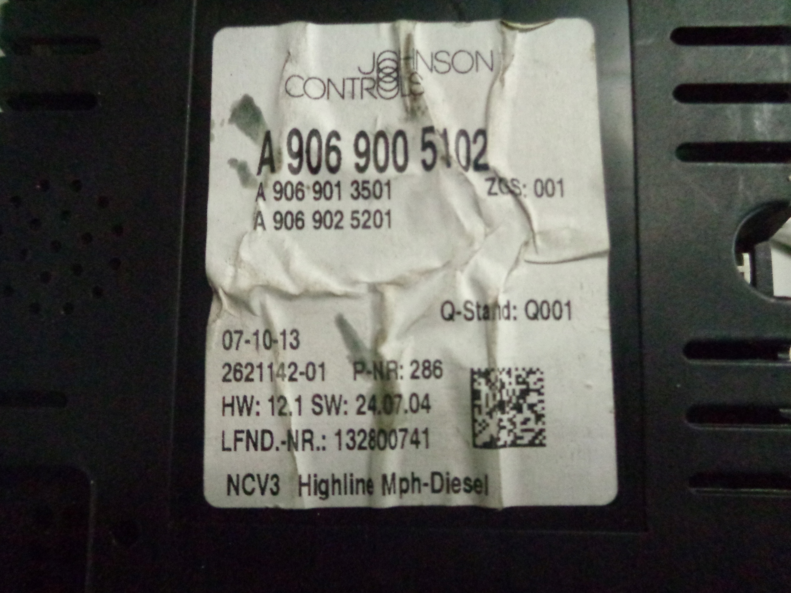 MERCEDES W906 2.2CDI computer running board A6519000700