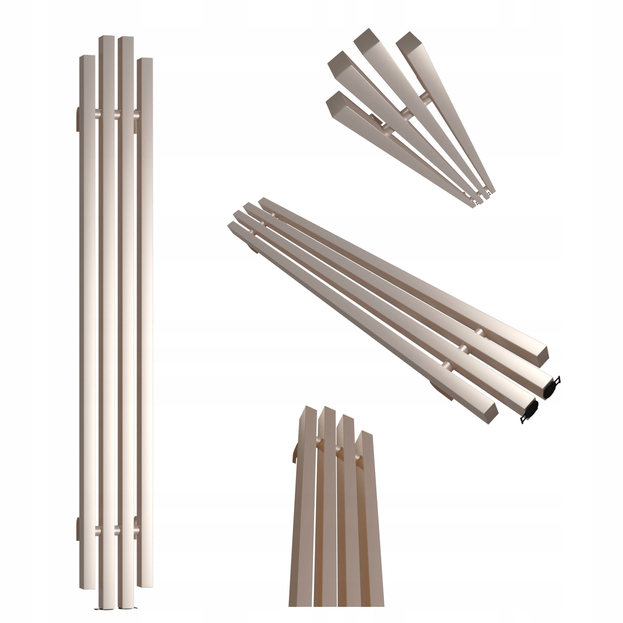 Dekorativní radiátor Bigben 140x18 zlatý růžový