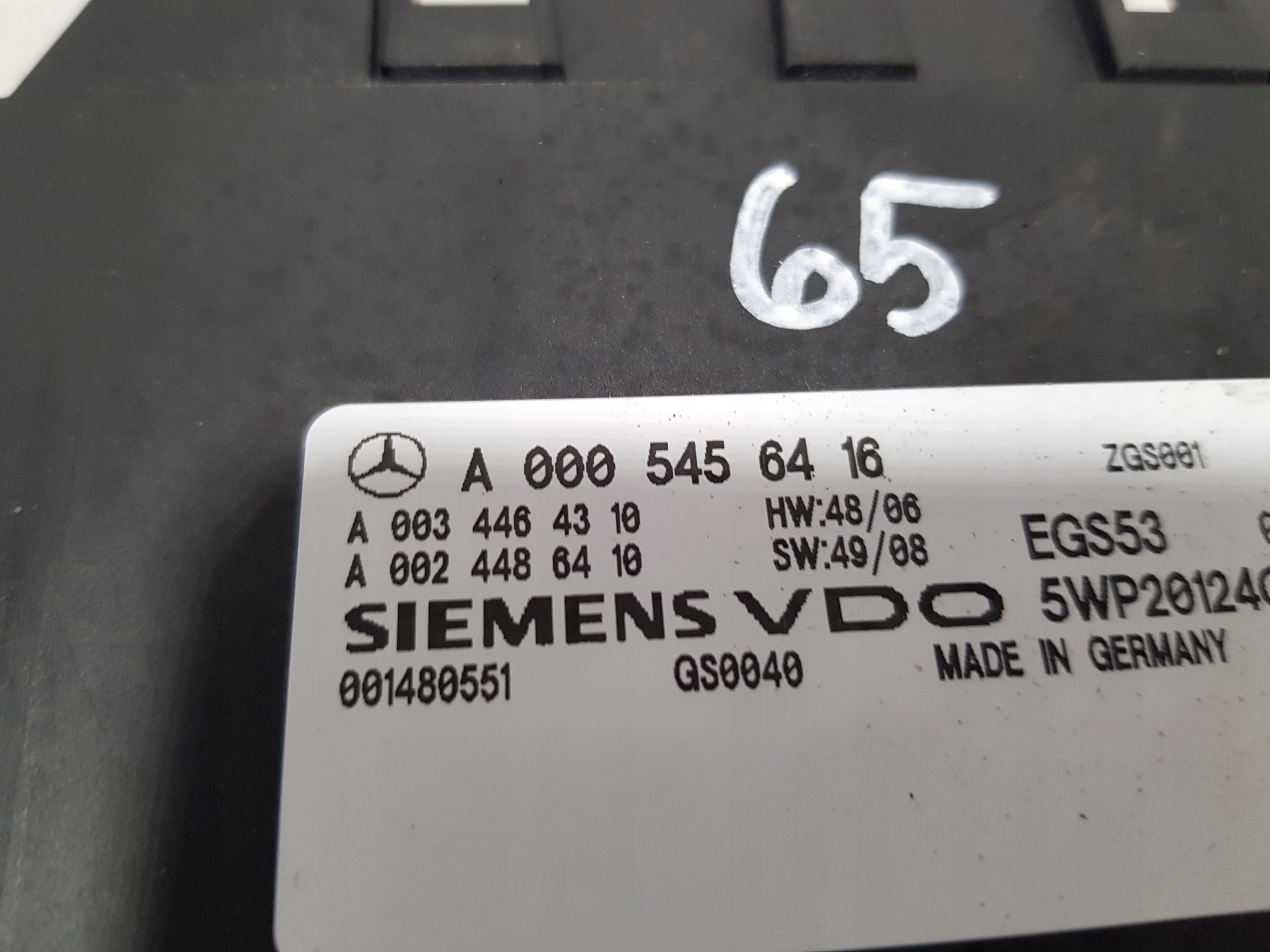 modulo Centralina cambio MERCEDES W212 0005456416