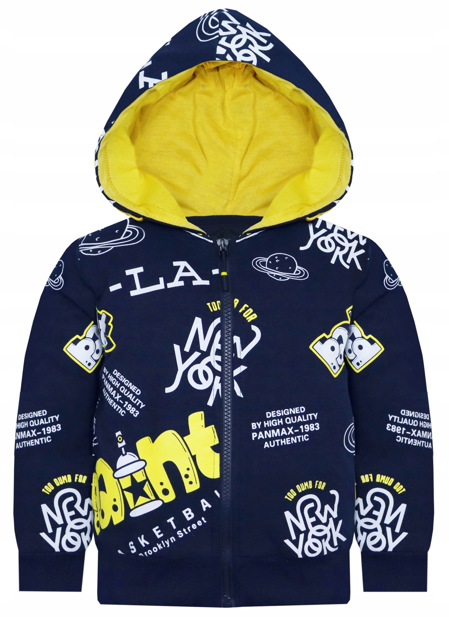 

3525 Bawełniana Bluza Dresowa Chłopięca r 110/116