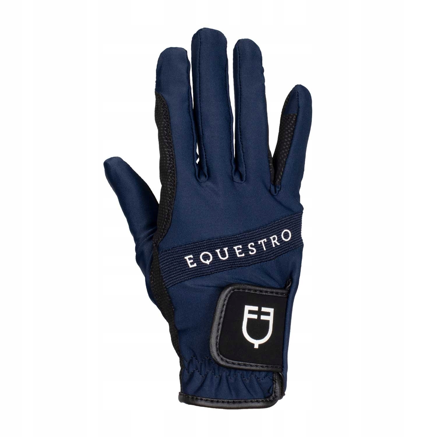 Equestro, Rękawiczki Multicolor Logo, Navy 7
