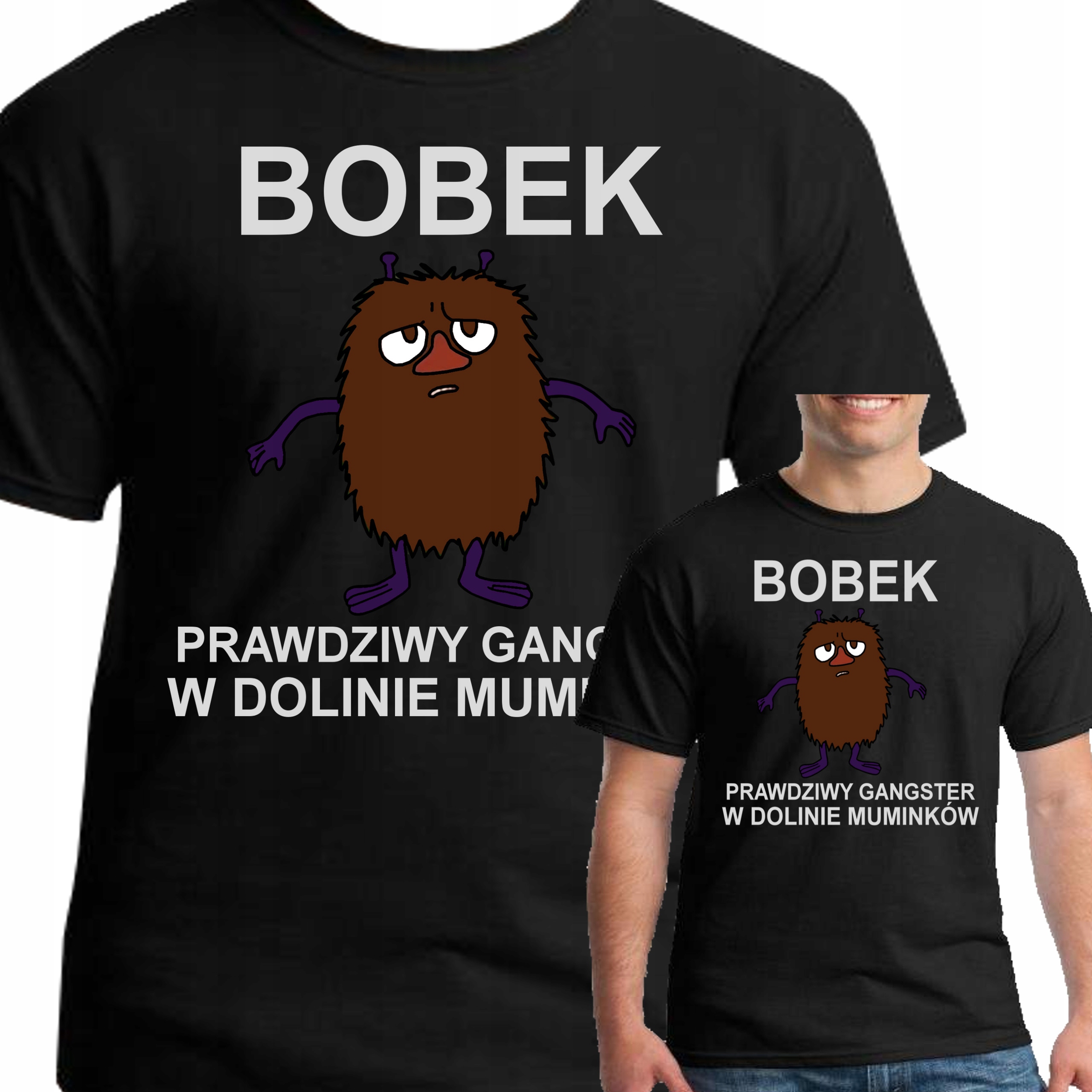 

Koszulka Muminki Bobek Włóczykij S 3054 Czarna