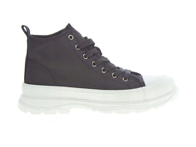 

Wysokie trampki na platformie Black/White r.37